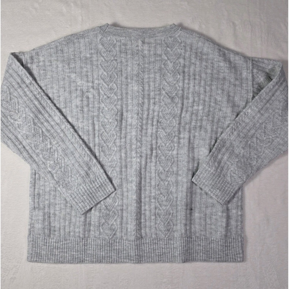 Legendary Outfitters XL Cozy Cable Knit Sweater Gray Soft Pullover NWT - Picture 3 of 10